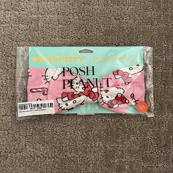 Posh Peanut x Hello Kitty® Candy Cane Luxe Bow Headwrap - Picture 2 of 2